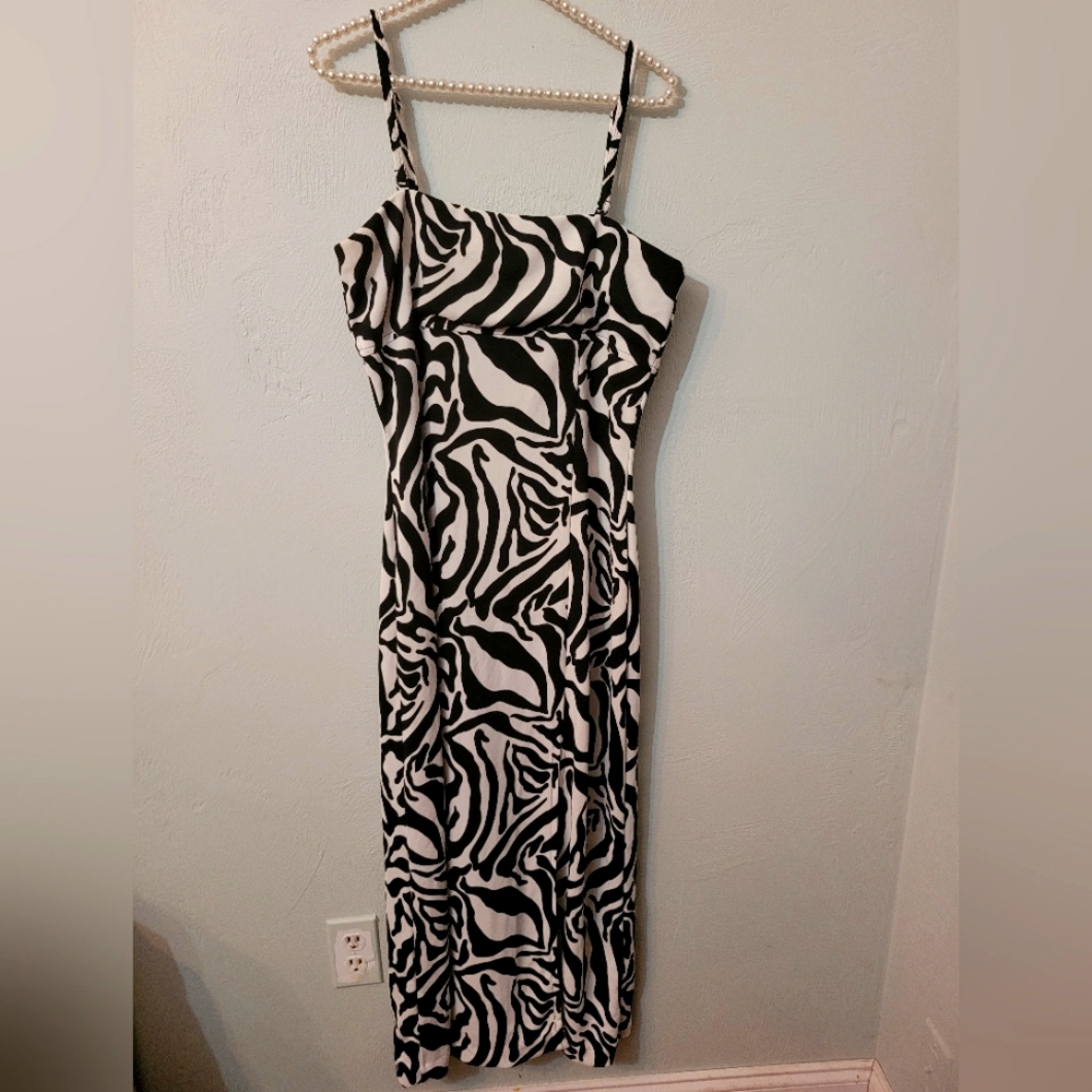 Vintage unique stripe plus size women dress
